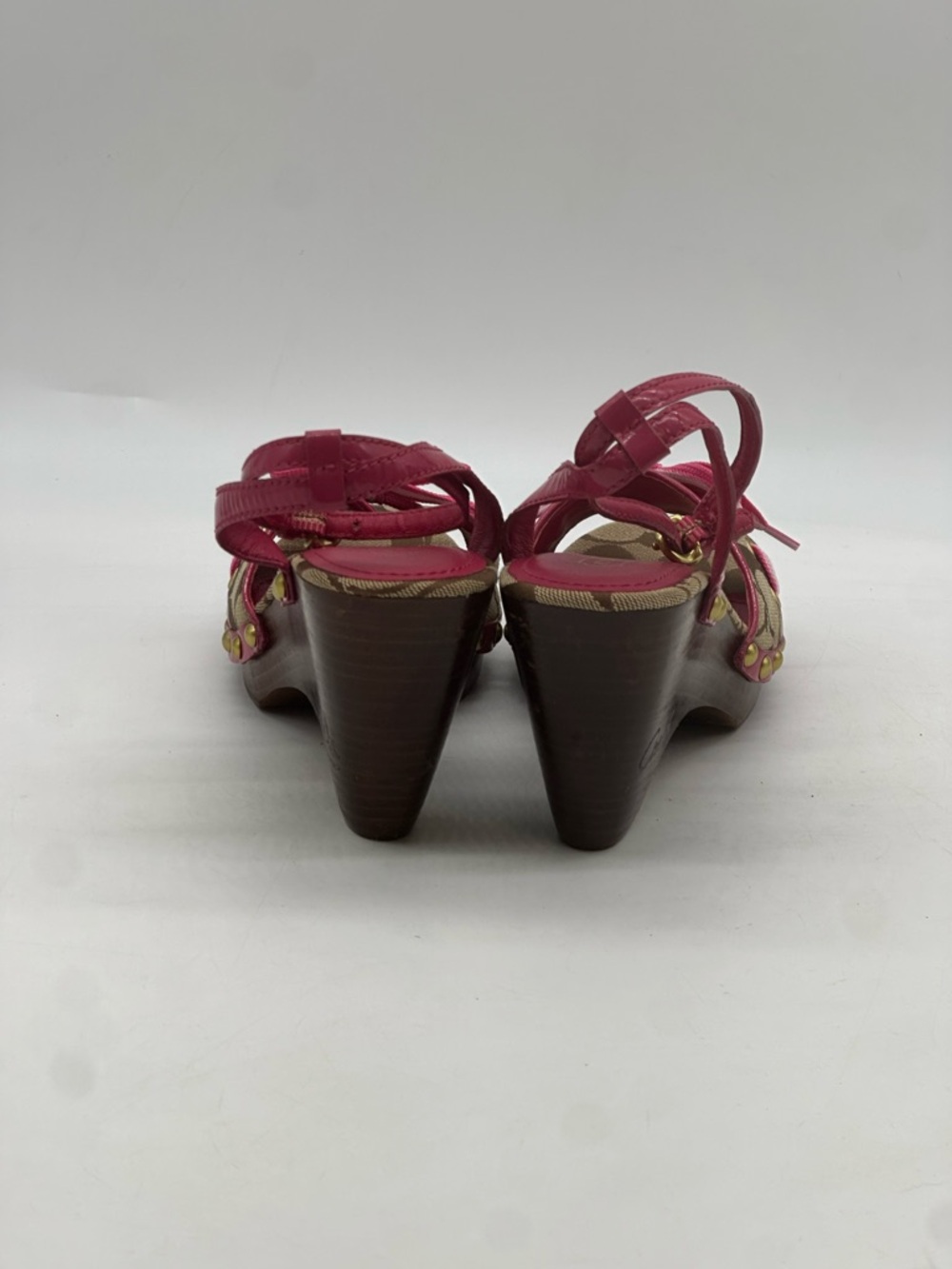 Coach Betsy Y2K Wooden Wedge Heels. Size 7 - Picture 4 of 8